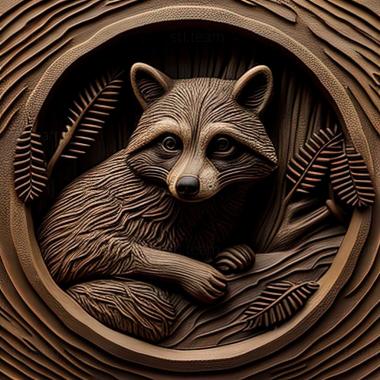 3D model Raccoon from Kherson famous animal (STL)